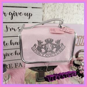 💕 NWT Juicy Couture Pink Velvet Hanging Case w/ Bottle #7190 💕